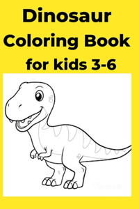 Dinosaur Coloring Book for kids 3-6