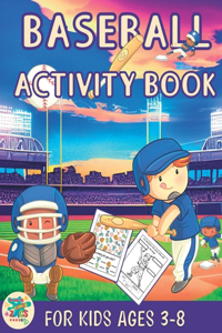 Baseball activity book for kids ages 3-8