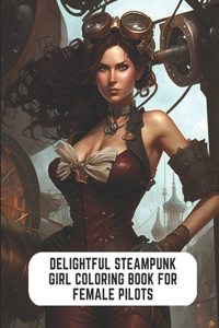 Delightful Steampunk Girl Coloring Book for Female Pilots