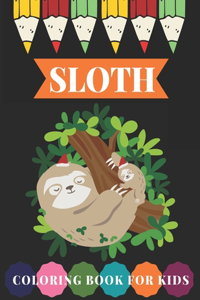 Sloth Coloring book for kids
