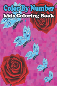 Color By Number kids Coloring Book: Large Print Birds, Flowers, Animals and Pretty Patterns (kids Coloring By Numbers)