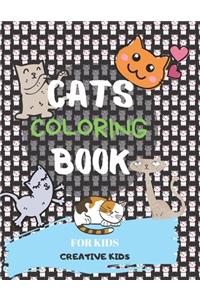 Cats Coloring Book For Kids