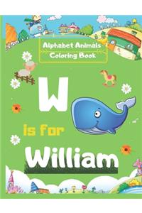 Alphabet Animals Coloring Book