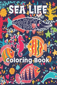 Sea Life Coloring Book