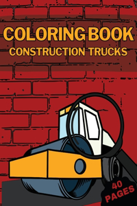 Construction Trucks Coloring Book