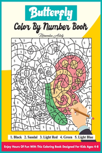 Butterfly Color By Number Book