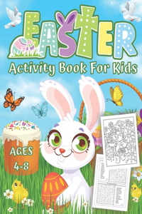 Easter Activity Book For Kids Ages 4-8