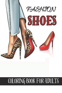 fashion shoes coloring book for adults