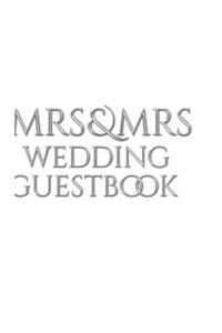 Mrs and Mrs wedding stylish Guest Book