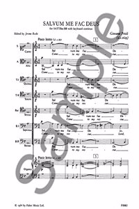 SALVUM ME FAC DEUS SATB ACCOMPANIED