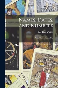 Names, Dates, and Numbers