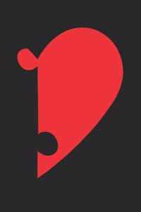 Valentine's Day Notebook - Cute Right Half Heart Puzzle Valentine's Day - Valentine's Day Journal