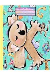 K Composition Notebook