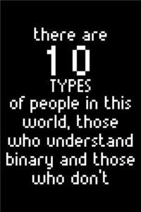 There Are 10 Types Of People In This World, Those Who Understand Binary And Those Who Don'T