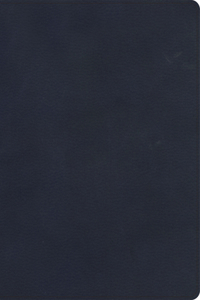 KJV Single-Column Wide-Margin Bible, Navy Leathertouch