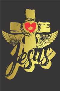 Journal Jesus Christ believe heart gold