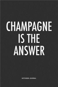 Champagne Is The Answer