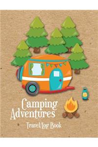 Camping Adventures Travel Log Book