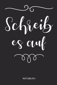 Schreib es auf Notizbuch