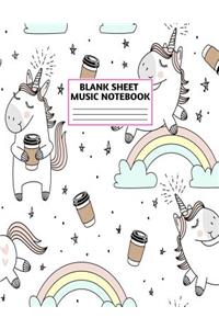 Blank Sheet Music Notebook