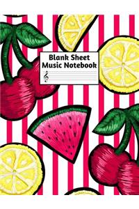 Blank Sheet Music Notebook