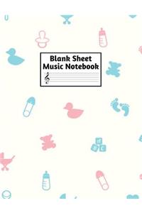 Blank Sheet Music Notebook