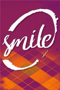 Just smile. Positive thinking. Beautiful notebook
