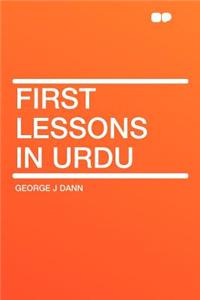 First Lessons in Urdu