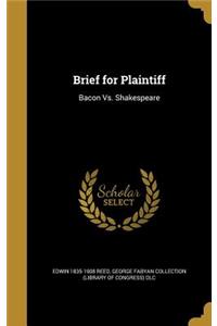 Brief for Plaintiff