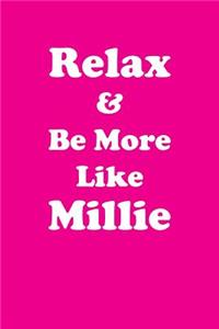 Relax & Be More Like Millie Affirmations Workbook Positive Affirmations Workbook Includes