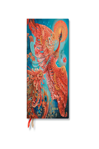 Paperblanks 2024 Firebird Birds of Happiness 12-Month Flexi Maxi Horiztonal 176 Pg 100 GSM