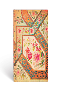 Filigree Floral Ivory Midi Lined Softcover Flexi Journal (176 pages)