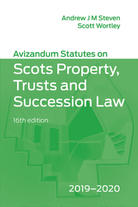 Avizandum Statutes on the Scots Law of Property, Trusts & Succession