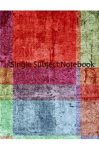 Single Subject Notebook