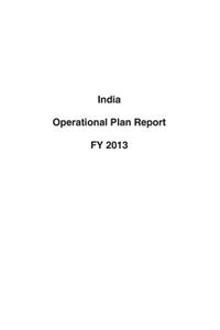 India Operational Plan Report FY 2013