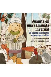 Juanita en una caminata invernal