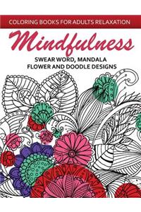 Mindfulness Swear Word Mandala Flower and Doodle Design