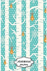 Notebook Journal Dot-grid,graph,lined,blank No Lined - Ice Crystals Design: Small Pocket Notebook / Journal / Diary: 6