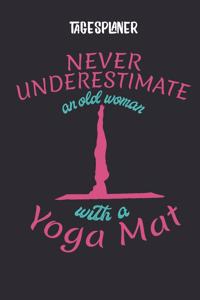 Tagesplaner mit Yoga Schülerin und Spruch