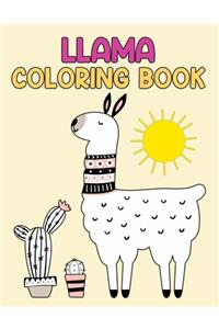 LLama Coloring Book