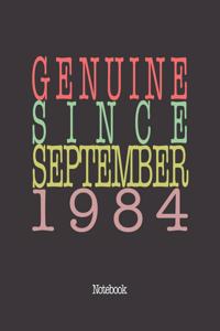 Genuine Since September 1984