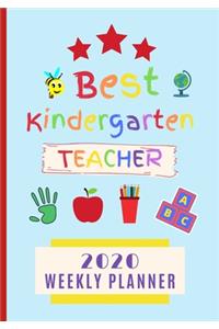 Best Kindergarten Teacher 2020 Weekly Planner