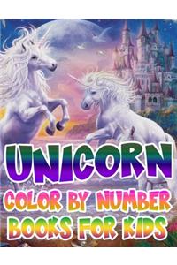 Unicorn Color By Number Books For Kids