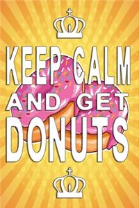 Keep Calm and get donuts notebook