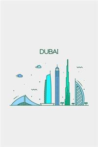 Dubai Minimalist Travel Notebook [Lined] [6x9] [110 pages]