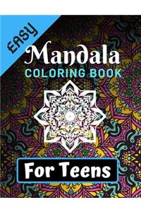Easy Mandala Coloring Books for Teens