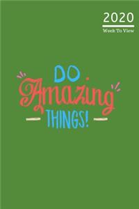 2020 A5 Diary Week To View Planner For All Occasions