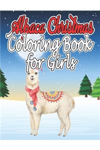 Alpaca Christmas Coloring Book for Girls