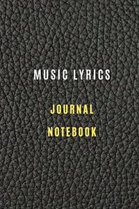 Music lyrics journal Lined Paper And Staff, Manuscript Paper For Notes, Lyrics And Music. For Musicians, Music Lovers, Students, Songwriting 105 Pages 6x9