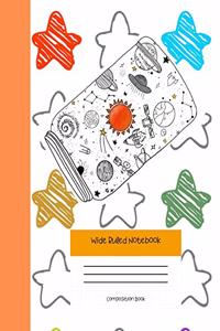 Wide Ruled Notebook Composition Book